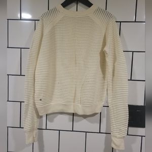 Lululemon Sweater Loose Knit Ivory Off-white Cream With Thumbholes